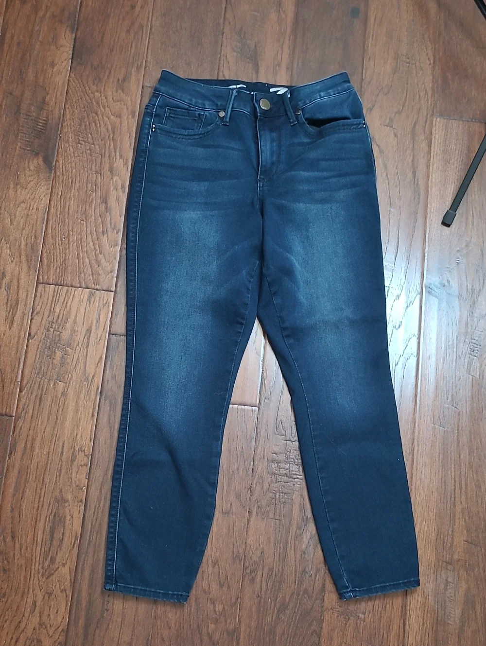 Seven7 Dark Blue High-Rise Ankle Skinny Jeans size 4